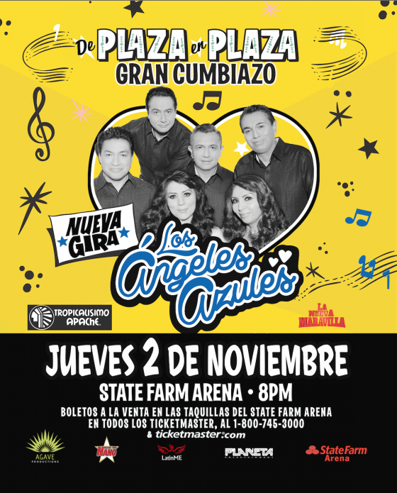 Cartel de Los Angeles Azules - De Plaza en Plaza Gran Cumbiazo