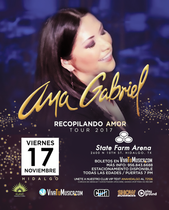 Cartel de Ana Gabriel - RECOPILANDO AMOR TOUR 2017